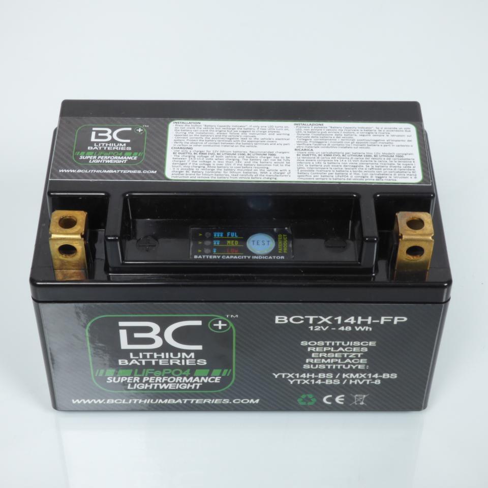Batterie Lithium BC Battery pour Scooter Piaggio 250 Beverly 2005 à 2007 HJTX14H-FP-S / 12V 4Ah Neuf
