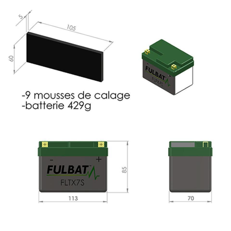 Batterie Lithium Fulbat pour Moto Husaberg 650 FS 2004 à 2007 Neuf