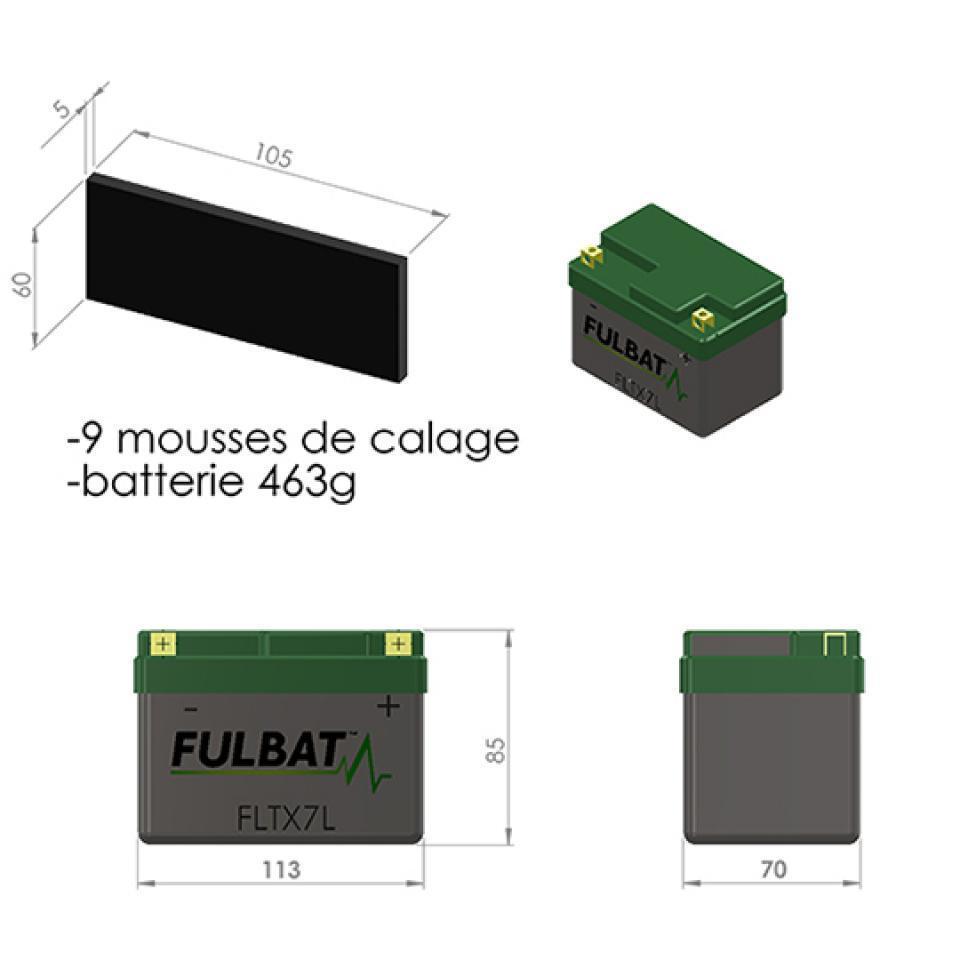 Batterie Lithium Fulbat pour Scooter Keeway 125 F-ACT 2007 à 2011 Neuf