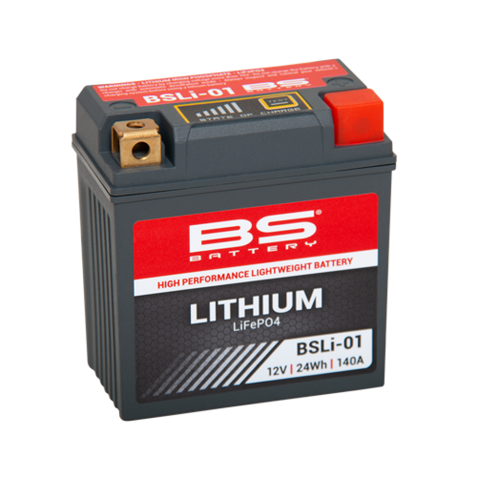 Batterie Lithium BS Battery pour moto KTM 250 SX 2016 à 2021 BSLi-01 / LFP01 / 12V 24Wh Neuf