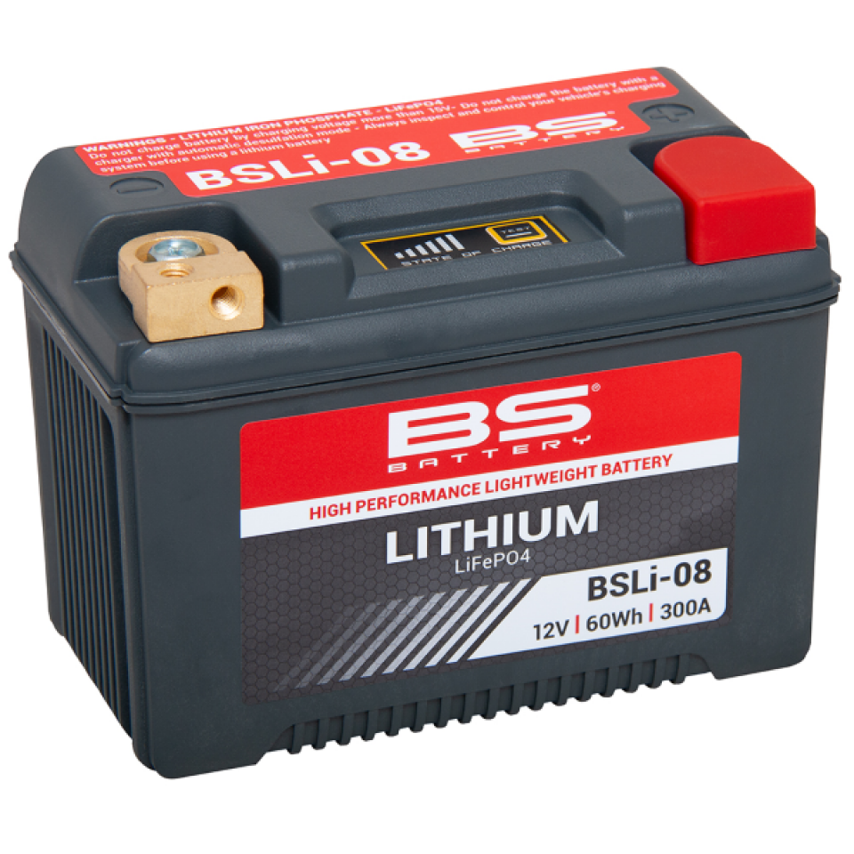 Batterie Lithium BS Battery pour Moto Harley Davidson 883 XLH Sportster 2004 à 2006 YTX14L-BS HJTX14AHQ-FP / 12Ah Neuf