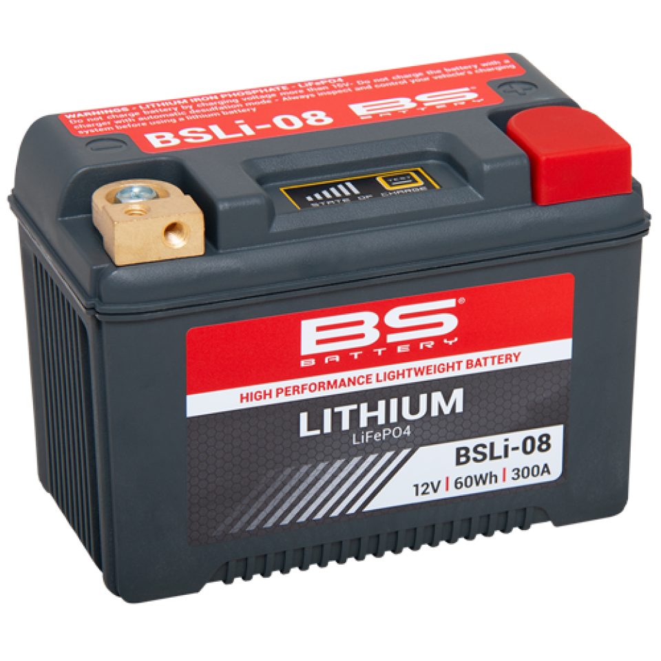 Batterie Lithium BS Battery pour Moto Harley Davidson 883 XLH Sportster 2004 à 2006 YTX14L-BS HJTX14AHQ-FP / 12Ah Neuf