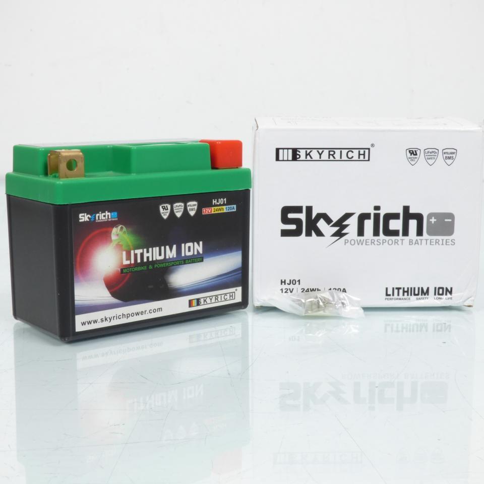 Batterie Lithium Skyrich pour moto Kawasaki 450 KX 2019 à 2020 HJ01 / 12V 2A / KX450J Neuf