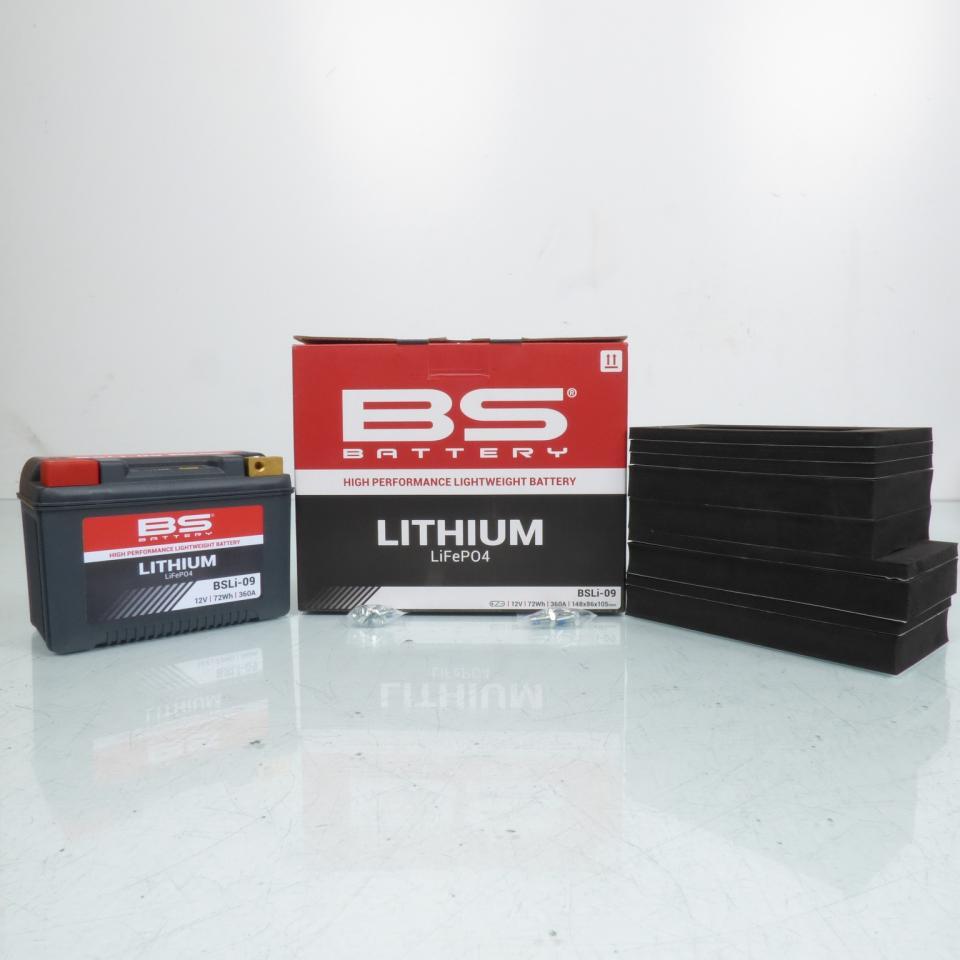 Batterie Lithium BS Battery pour Moto BMW 1200 Hp2 Megamoto 2007 à 2010 BSLi-09 / LFPX20H / 12V 72Wh Neuf