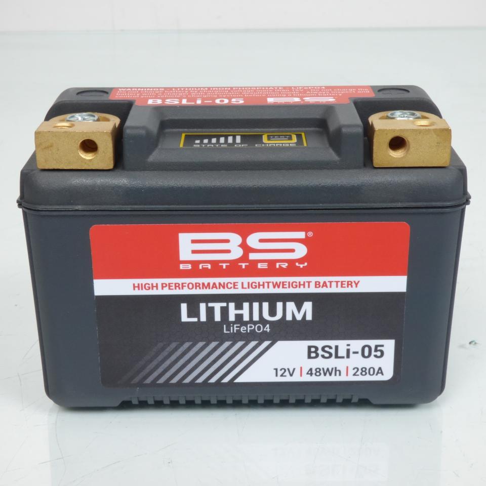 Batterie Lithium BS Battery pour Moto Yamaha 1100 Xvs S Dragstar 1999 à 2002 YT12B-BS / HJT12B-FP-S / 12.8V 4.8Ah Neuf