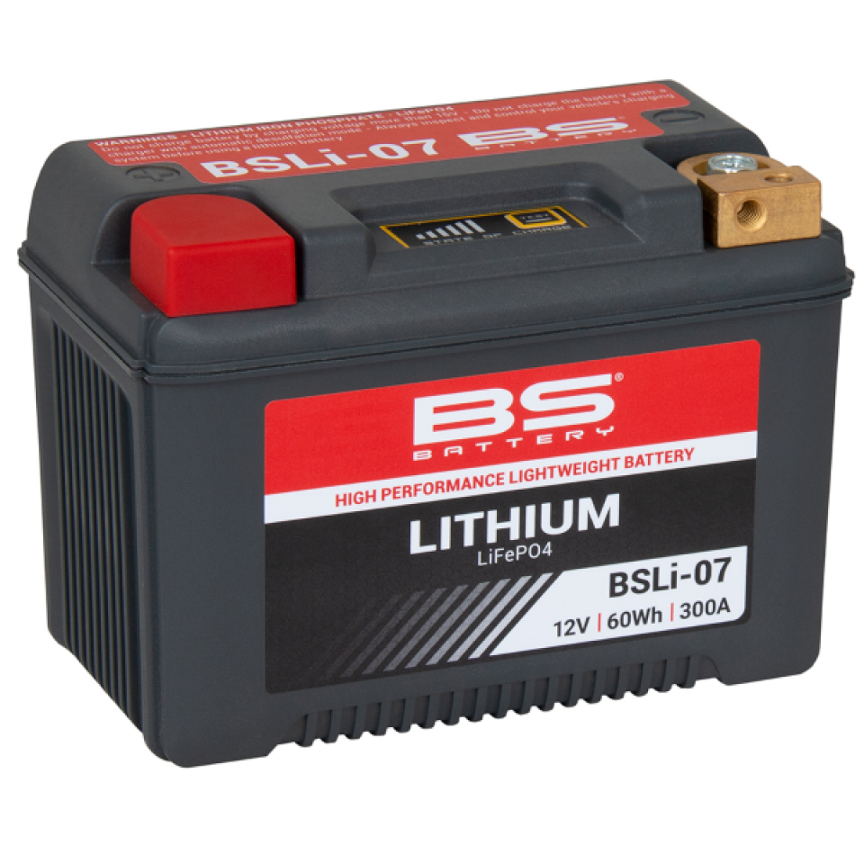 Batterie Lithium BS Battery BSLi-07 / 12V 60Wh pour moto scooter quad Neuf