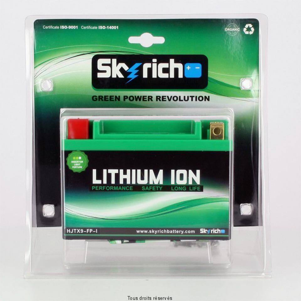 Batterie Lithium Skyrich pour Scooter Piaggio 180 Vespa ET4 1998 à 2004 YTX9-BS / 12V 8Ah Neuf
