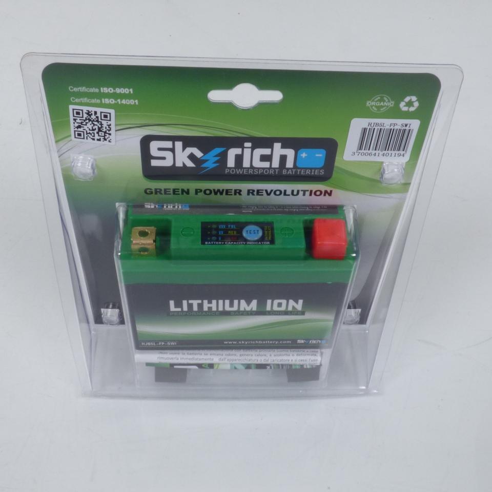 Batterie Lithium Skyrich pour Scooter Gilera 50 GP 2002 à 2004 YB5L-B / HJB5L-FP / 12V 1.6Ah Neuf