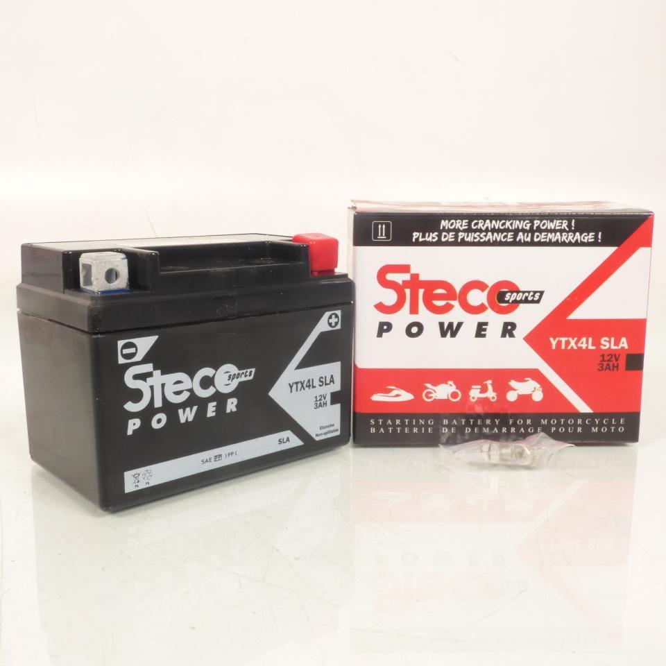 Batterie SLA Steco pour Scooter Piaggio 50 Free 1992 à 2002 YTX4L-BS Neuf