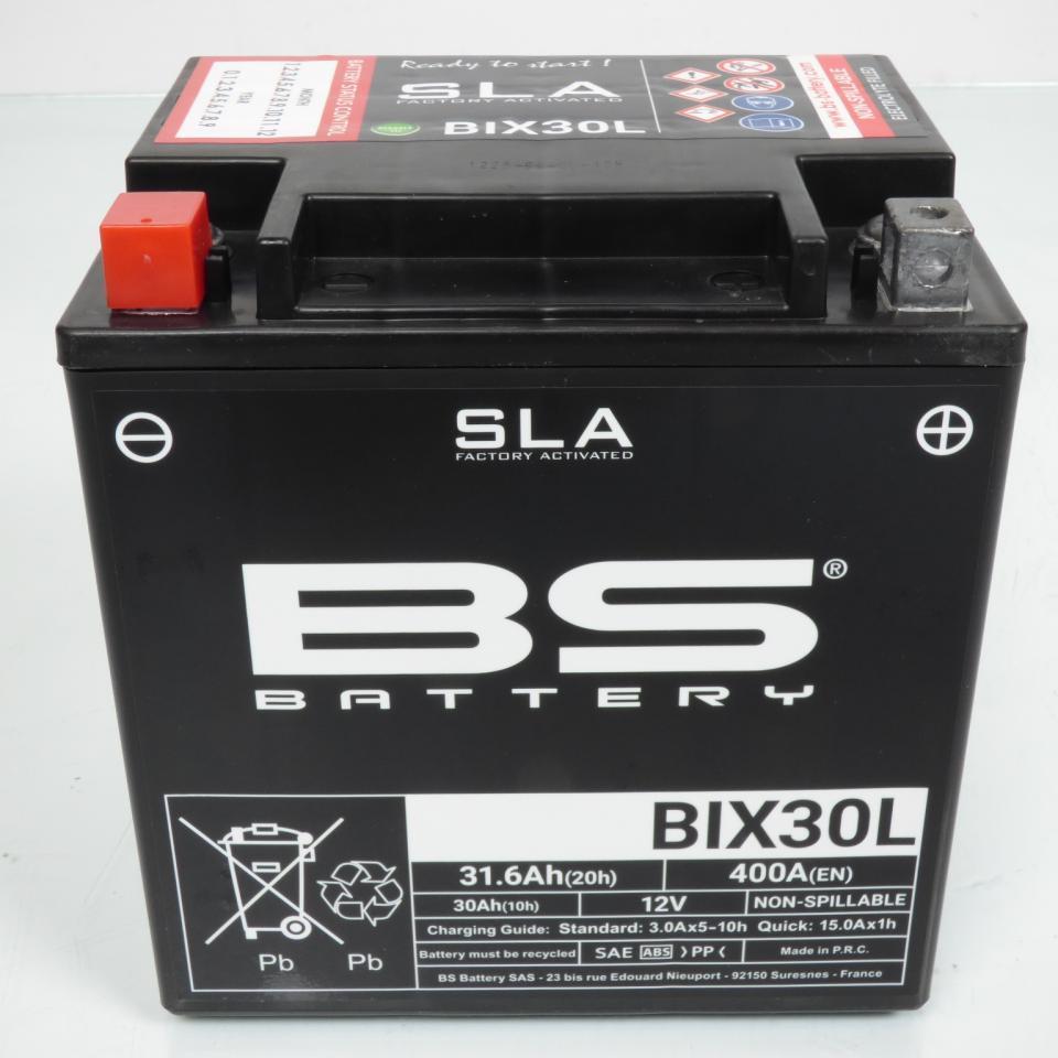 Batterie SLA BS Battery pour Moto Harley Davidson 1450 Flt Series Road 2000 à 2007 YIX30L / BIX30L / 12V 30Ah Neuf