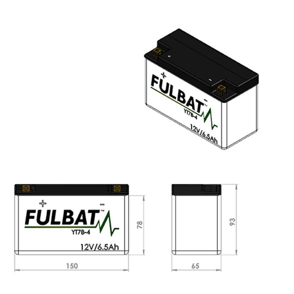 Batterie SLA Fulbat pour Moto Sherco 510 5.1I 2006 à 2008 Neuf
