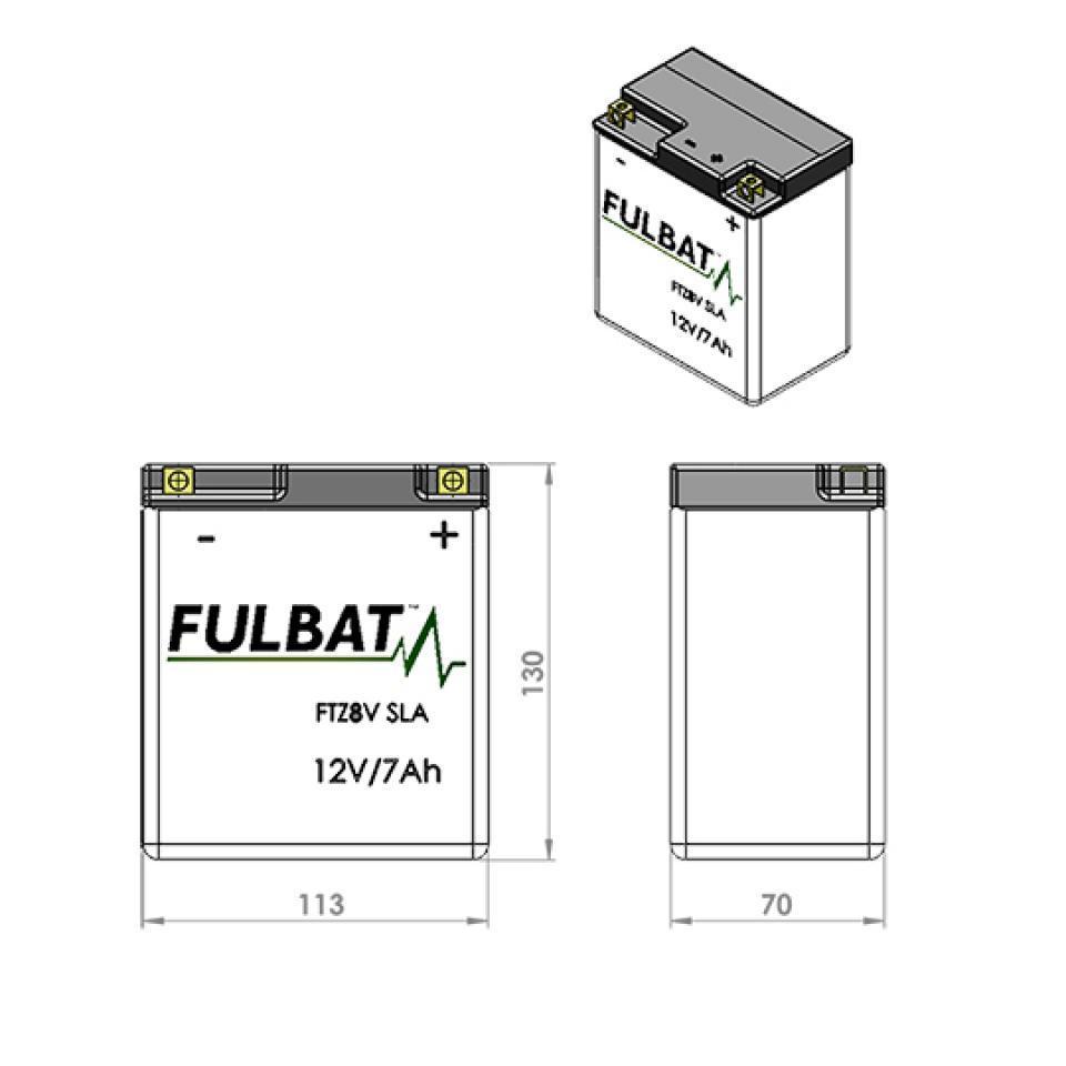 Batterie SLA Fulbat pour Scooter Yamaha 400 Yp R X-Max Abs 2018 à 2000 Neuf