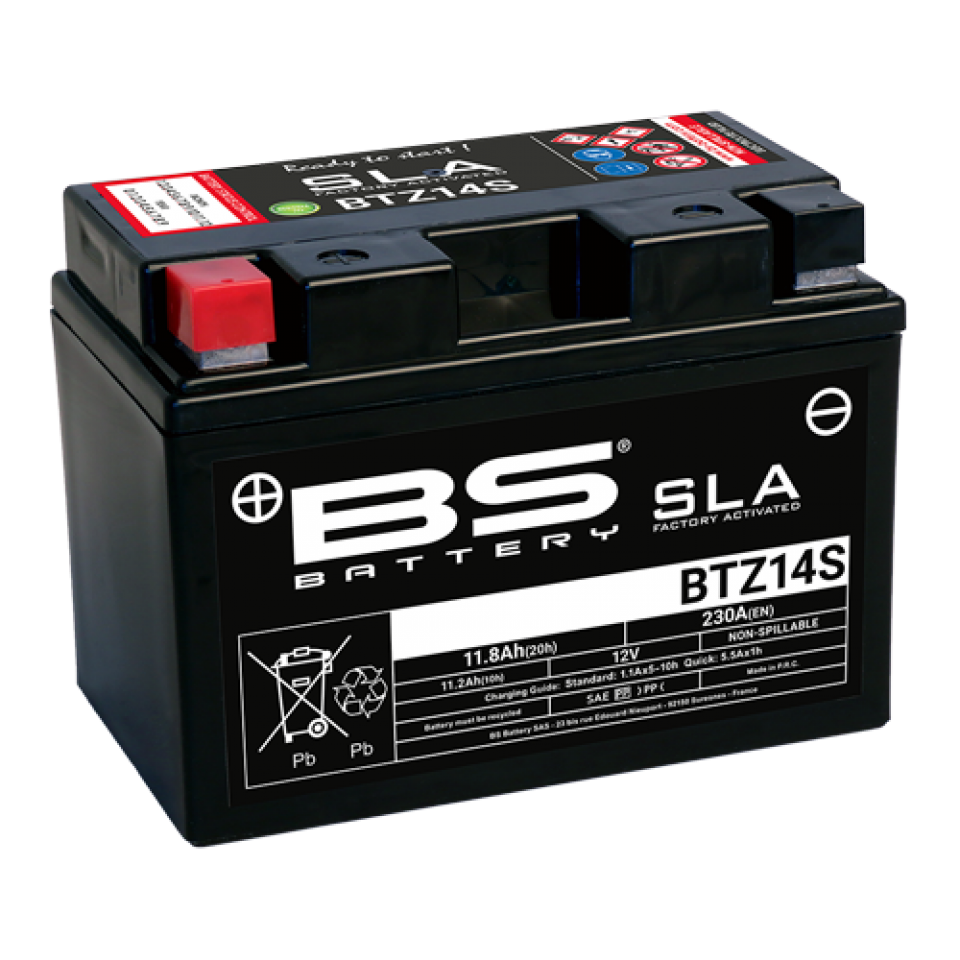 Batterie SLA BS Battery pour Moto MASH 650 Dirt Track 2019 à 2022 Neuf