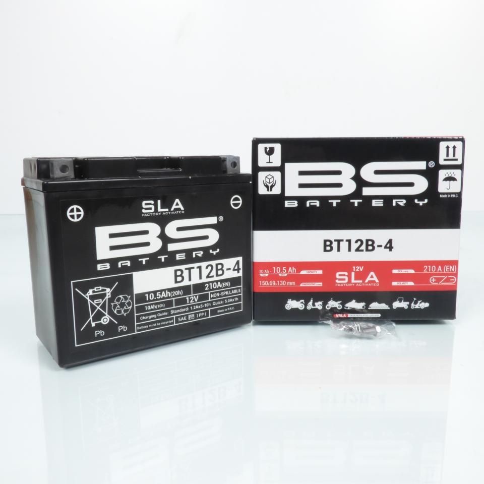 Batterie SLA BS Battery pour Moto Ducati 821 Hypermotard 2014 à 2015 YT12B-4 Neuf