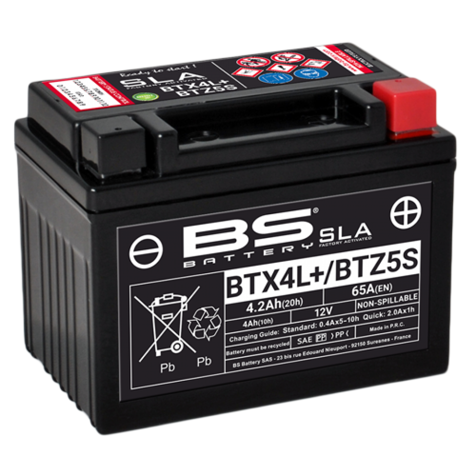 Batterie SLA BS Battery pour moto Honda 70 DAX 1989 à 1994 YTX4L-BS Neuf