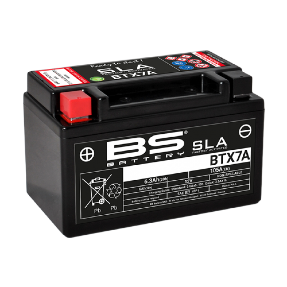 Batterie SLA BS Battery pour Scooter Peugeot 50 Django 2T 2014 à 2017 Neuf