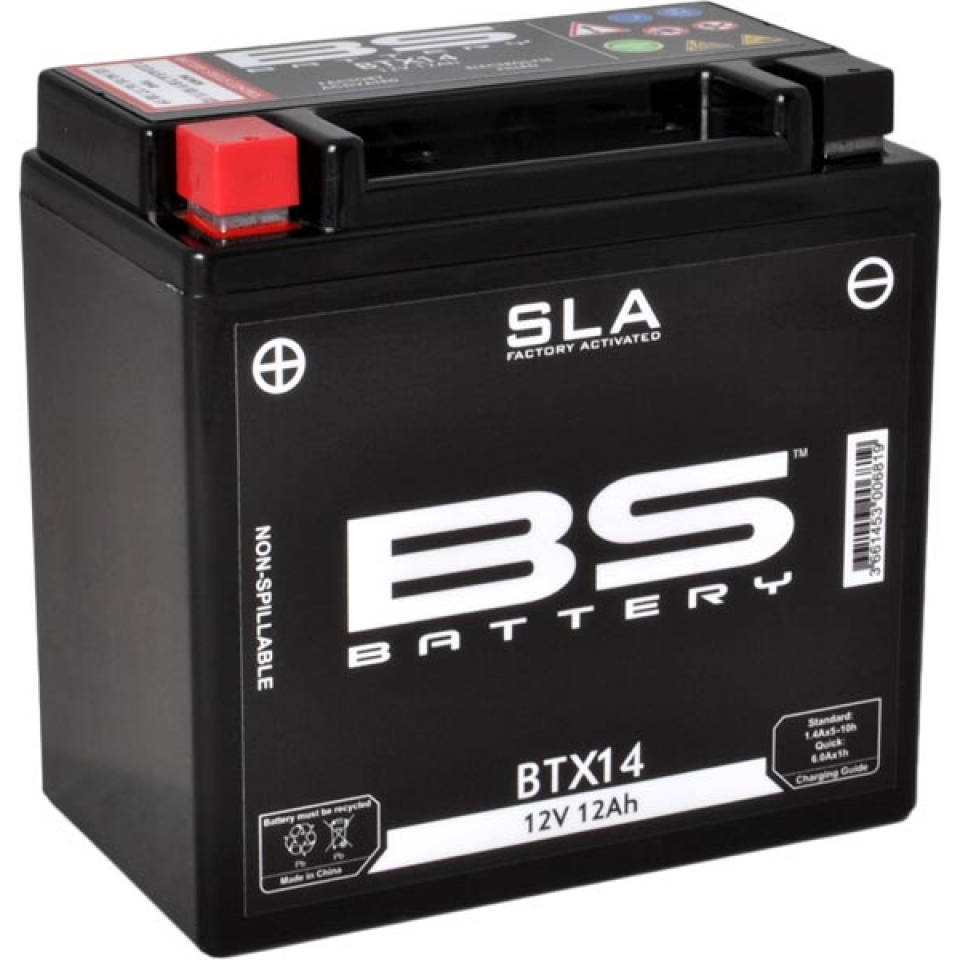 Batterie SLA BS Battery pour Moto Harley Davidson 883 Xl R Roadster 2010 Neuf