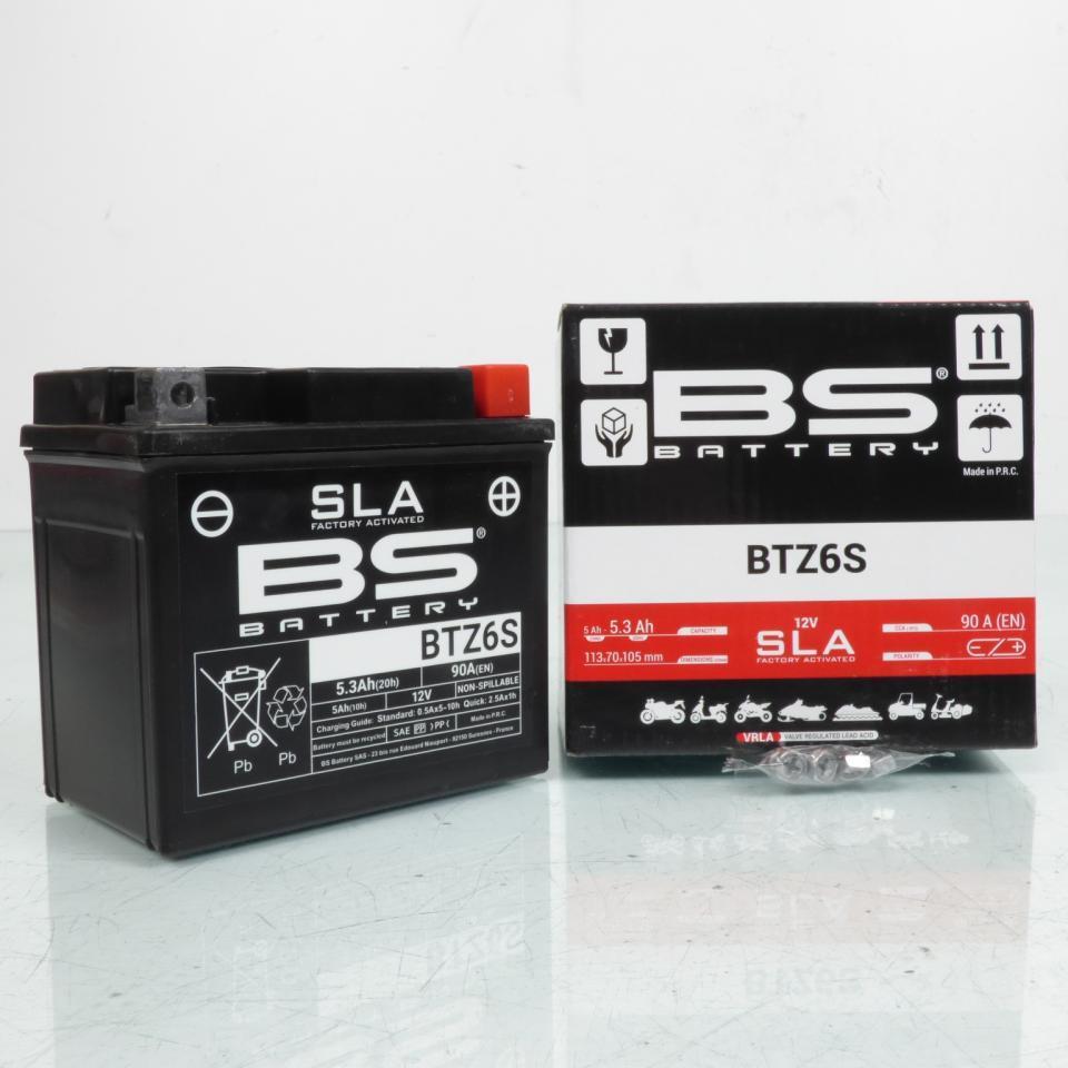 Batterie SLA BS Battery pour moto Suzuki 125 Gsx-S Abs 2018 à 2021 YTZ6S Neuf