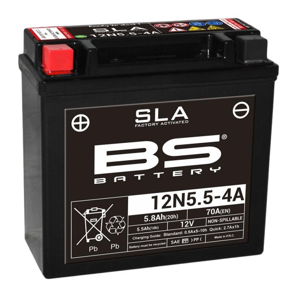 Batterie SLA BS Battery pour Auto Yamaha 125 Après 2015 12N5.5-4A / 12V 5.8Ah Neuf