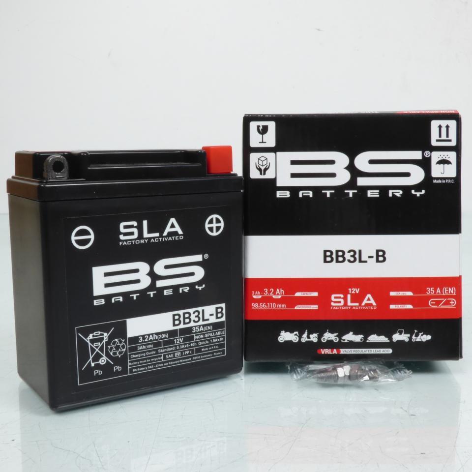 Batterie SLA BS Battery pour Moto Yamaha 80 Rd Lc2 1982 à 1985 YB3L-B / 12V 3Ah Neuf