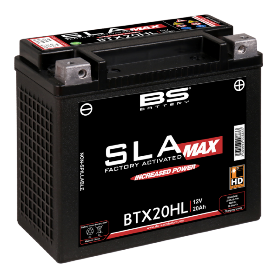 Batterie SLA BS Battery pour Quad Polaris 850 Sportsman Xp / Xp Eps 2009 à 2012 YTX20HL-BS / 12V 18Ah Neuf