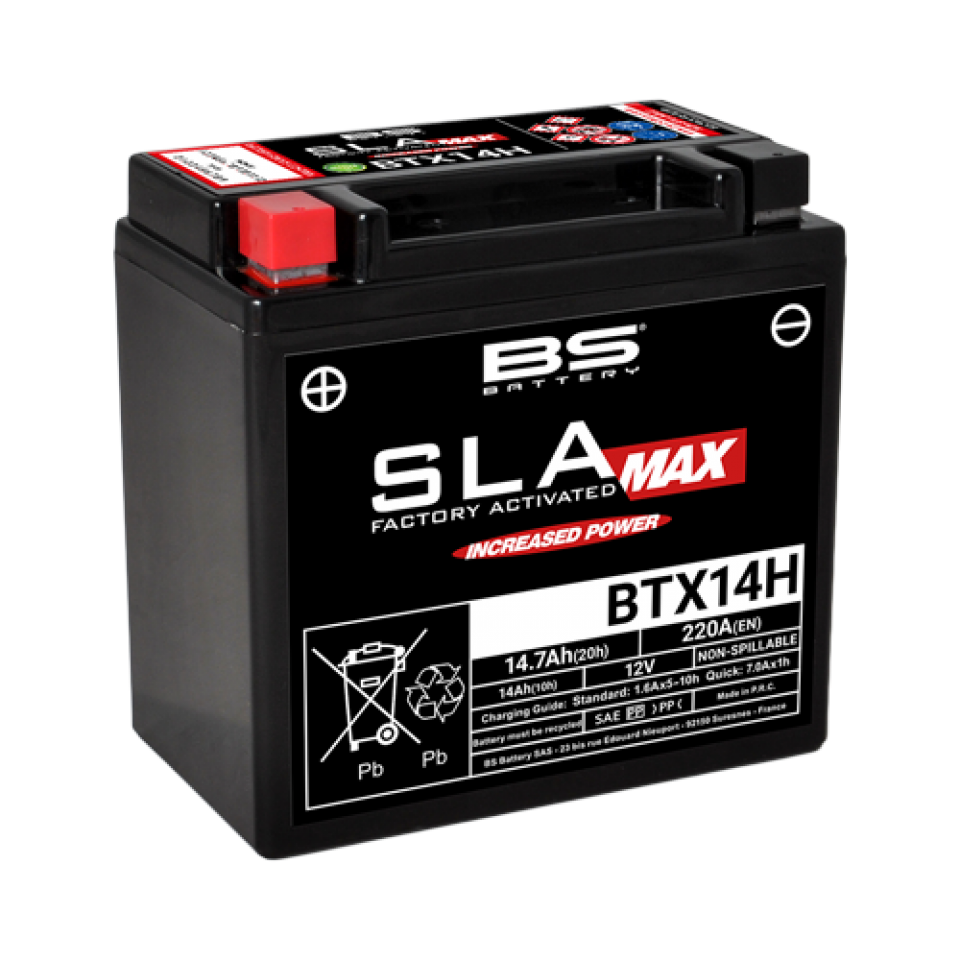 Batterie SLA BS Battery pour Scooter Gilera 500 Nexus 2003 à 2020 Neuf