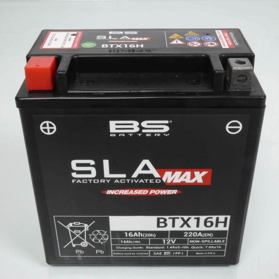 Batterie SLA BS Battery pour auto YTX16H / 12V 16Ah Neuf