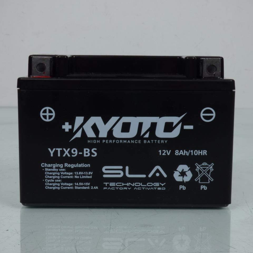 Batterie SLA Kyoto pour Moto Kawasaki 250 BJ Estrella 1993 à 2000 YTX9-BS SLA / 12V 8Ah Neuf