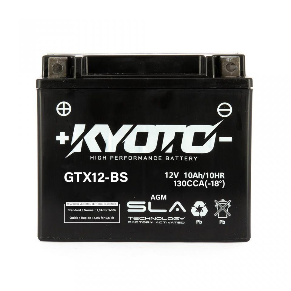 Batterie SLA Kyoto pour Quad Kymco 250 KXR 2003 à 2006 YTX12-BS SLA / 12V 10Ah Neuf