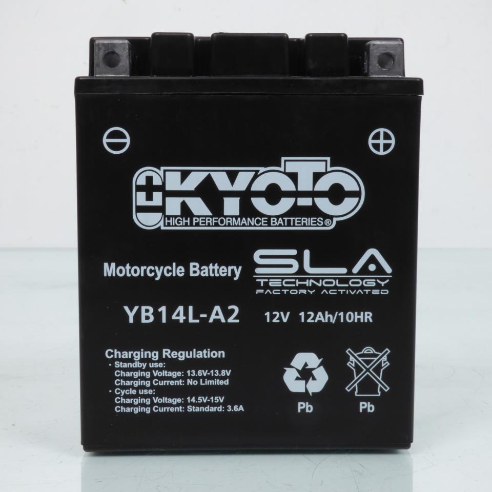 Batterie SLA Kyoto pour Moto Norton 850 COMMANDO 1973 à 1977 YB14L-A2 / 12V 14.7Ah Neuf