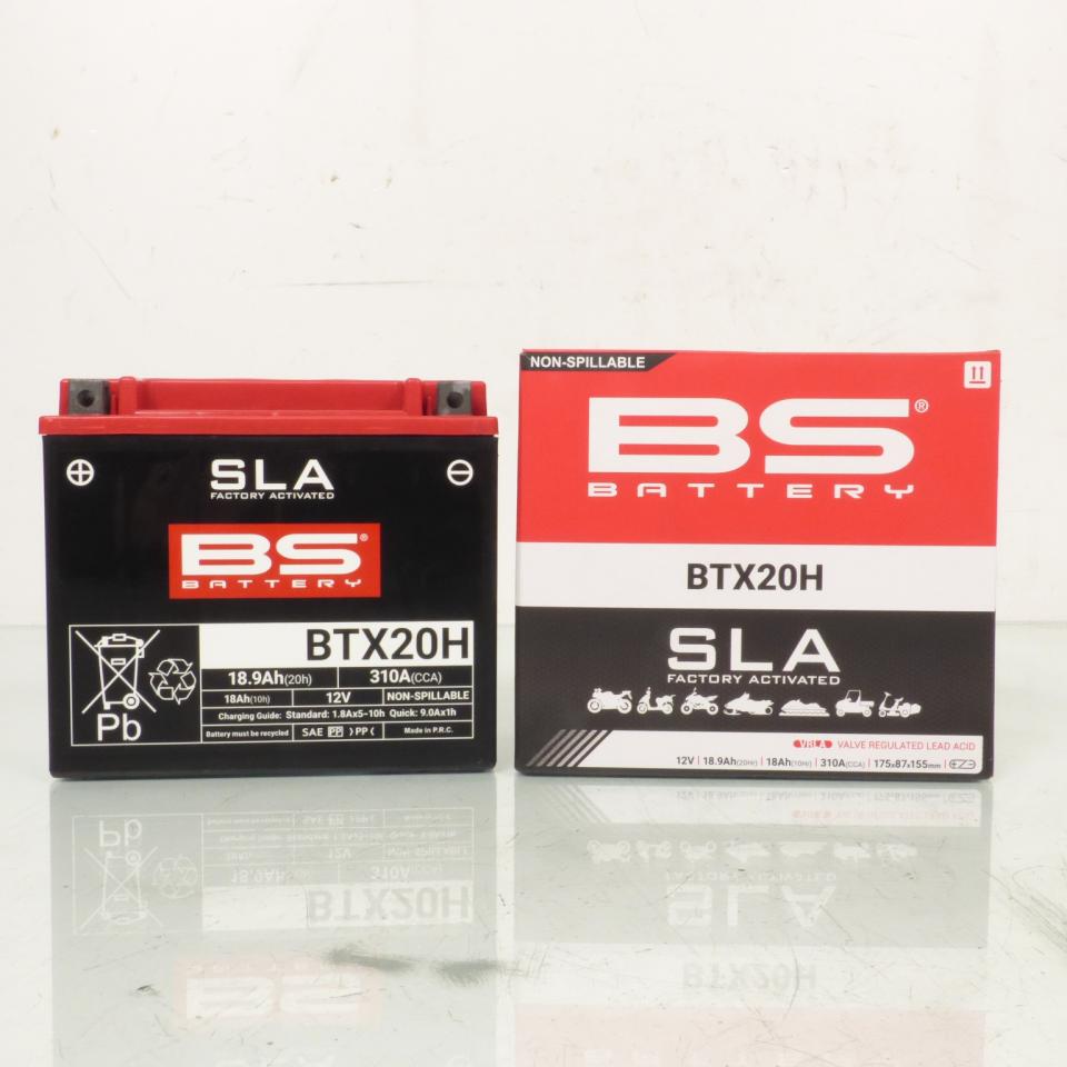 Batterie SLA BS Battery YTX20H pour moto Moto Guzzi 1200 Norge 2011-2016 12V 18.9Ah