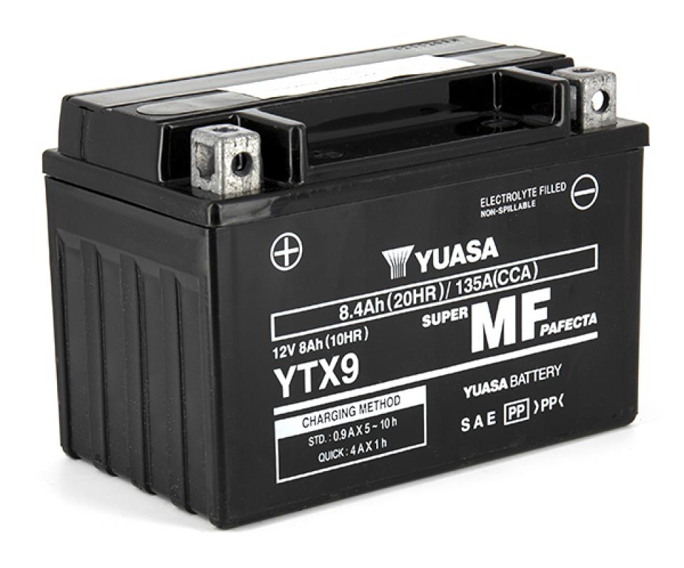 Batterie SLA Yuasa pour Quad Polaris 500 Predator E 2006 YTX9-BS / YTX9 / 12V 8.4Ah Neuf