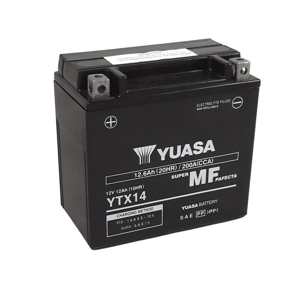 Batterie SLA Yuasa pour Moto Aprilia 1000 ETV caponord 2001 à 2007 YTX14 / AGM / 12V 12Ah Neuf