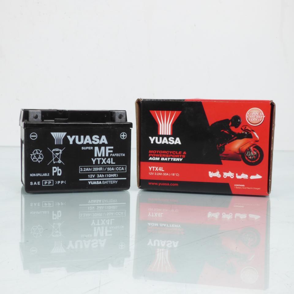 Batterie SLA Yuasa pour Quad Aeon 100 CX Sport 2001 à 2004 YTX4L-BS Neuf