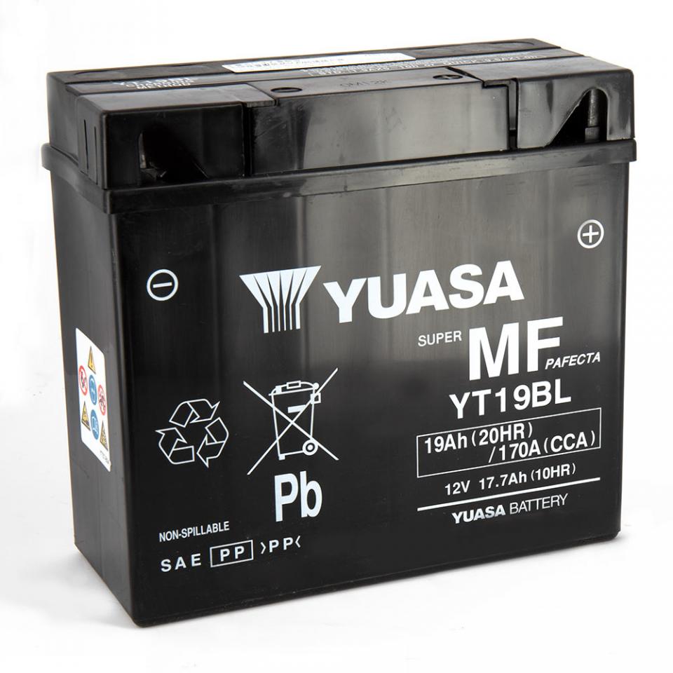 Batterie SLA Yuasa pour moto BMW 650 R 65 Ls 1982 à 1985 YT19BL 12V 19Ah Neuf