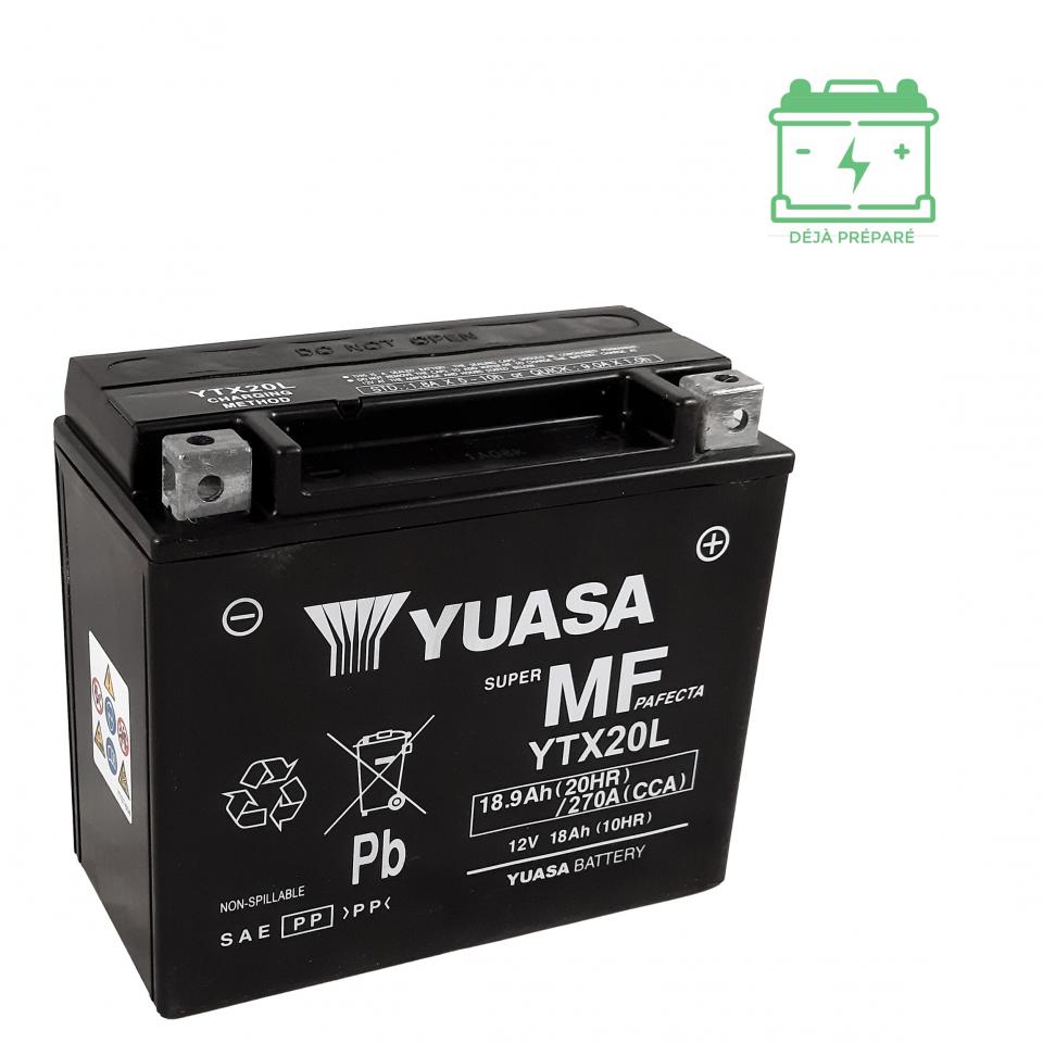 Batterie SLA Yuasa pour SSV CAN-AM 1000 Commander Max XT 2014 à 2017 YTX20L-BS YTX20L / 12V 18.9Ah Neuf