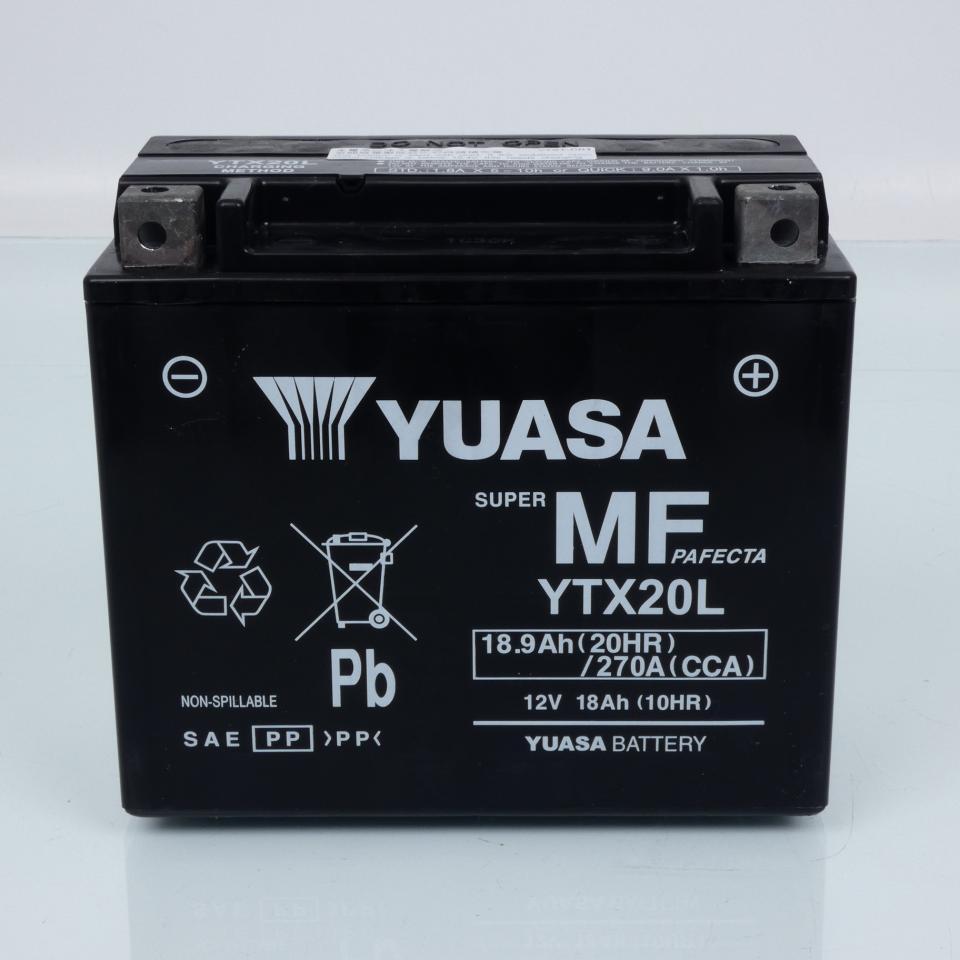 Batterie SLA Yuasa pour Quad Yamaha 660 Yfm G Grizzly 2002 à 2008 YTX20L-BS YTX20L / 12V 18.9Ah Neuf