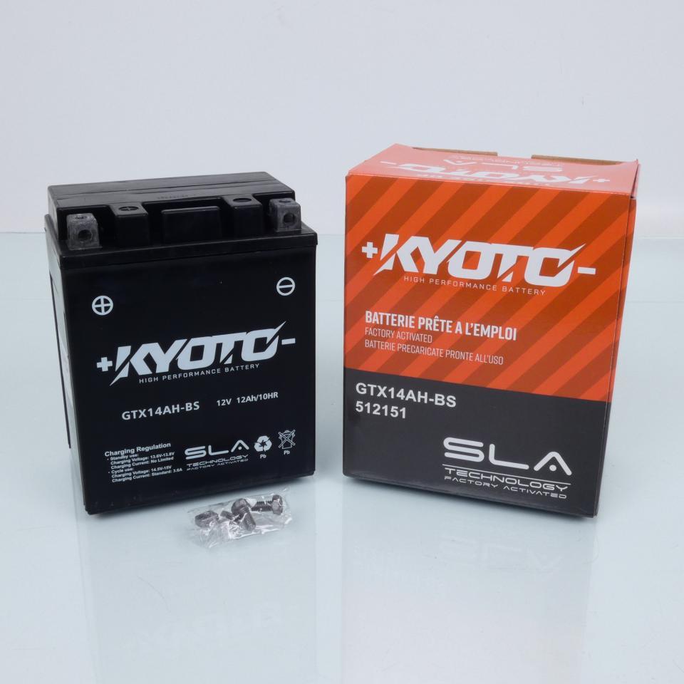 Batterie SLA Kyoto YTX14AH-BS / 12V 12Ah pour quad ATV buggy SSV moto Neuf