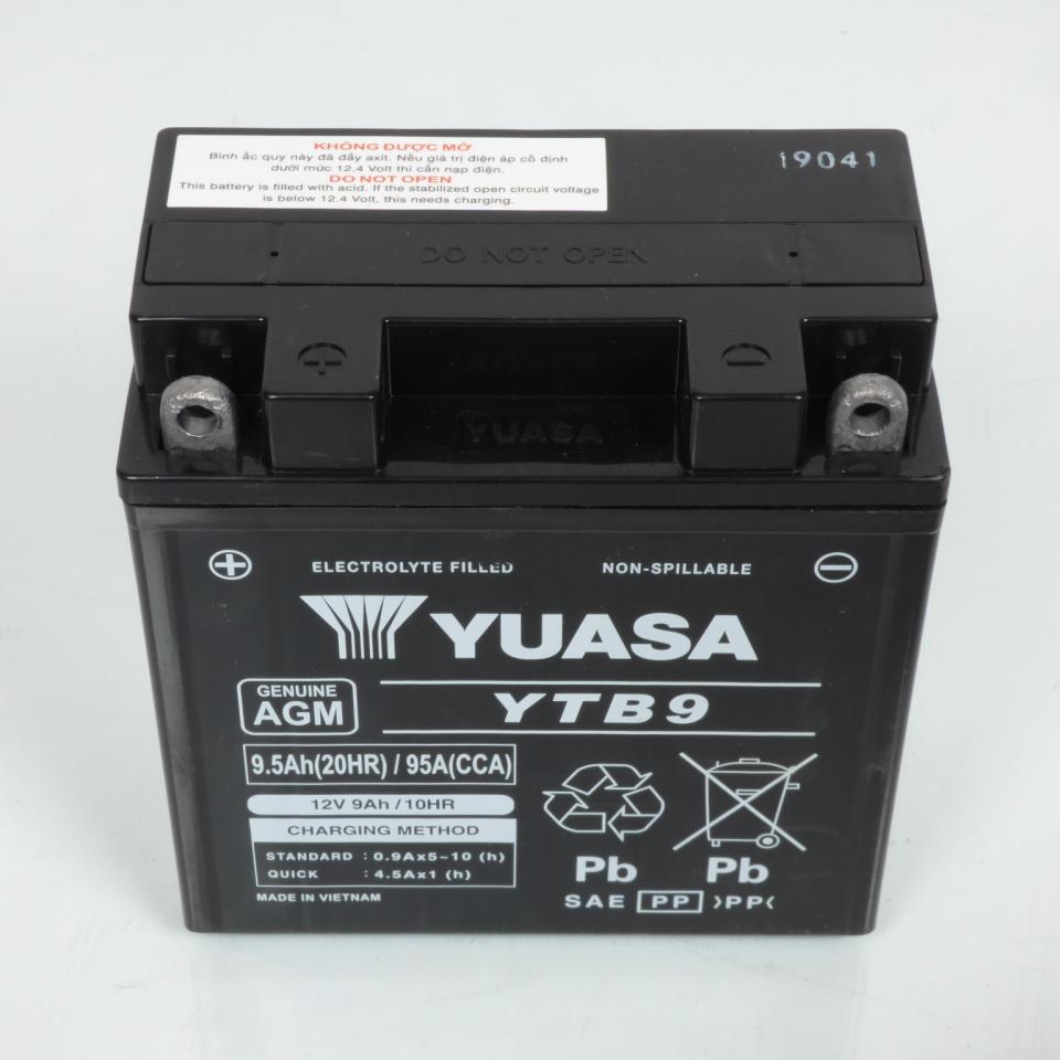 Batterie SLA Yuasa YTB9 12V 9Ah pour moto Neuf
