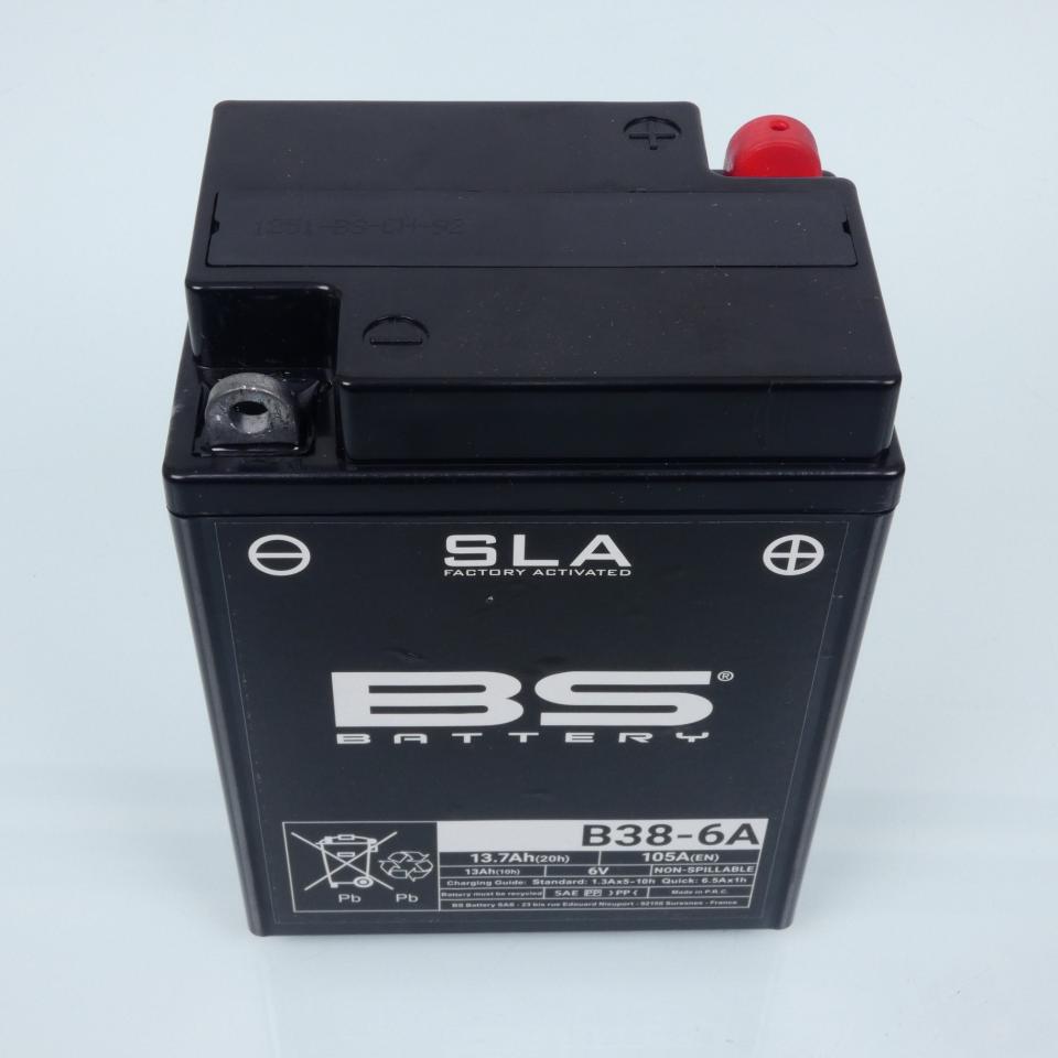 Batterie SLA BS Battery B38-6A SLA / 6V 13.7Ah pour moto Neuf