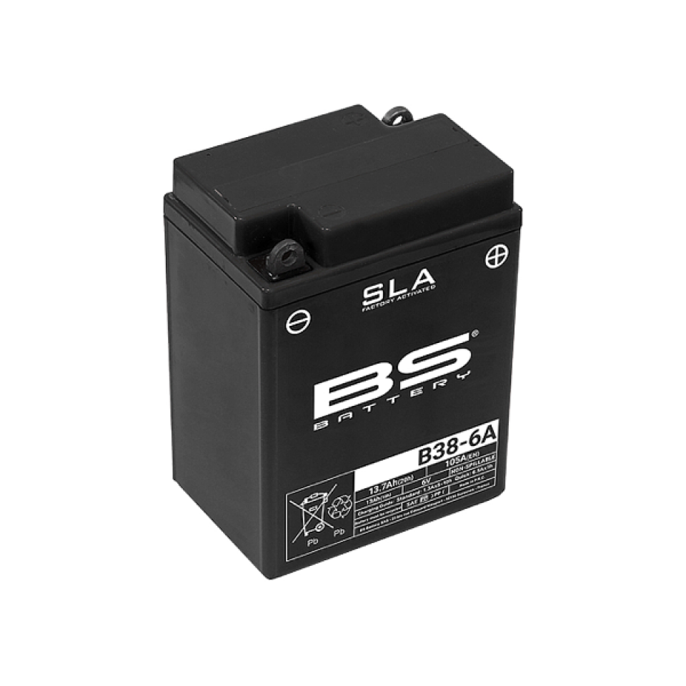 Batterie SLA BS Battery B38-6A SLA / 6V 13.7Ah pour moto Neuf