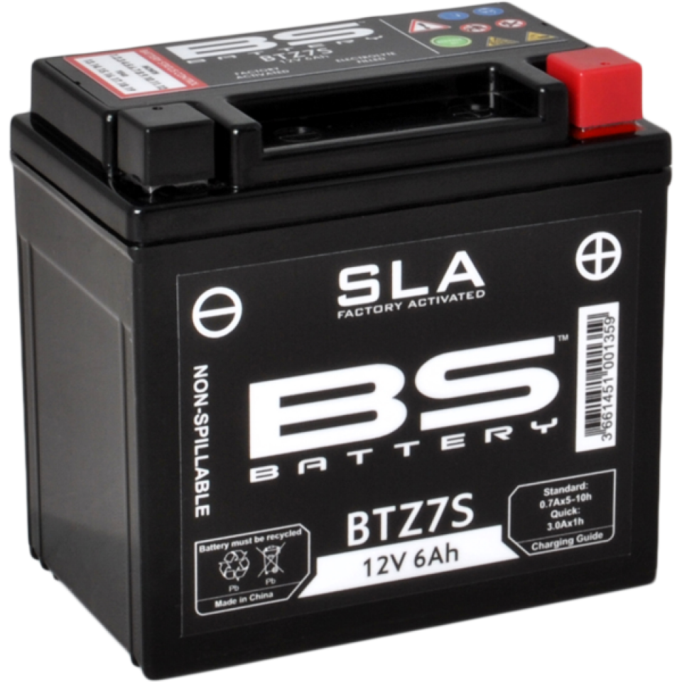 Batterie SLA BS Battery pour Moto Husaberg 450 FE 2008 à 2011 YTZ7S-BS Neuf