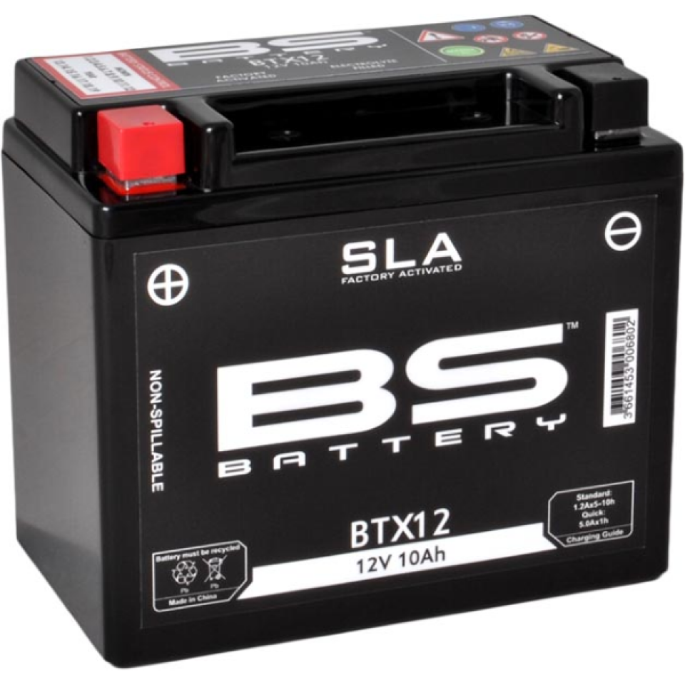 Batterie SLA BS Battery pour Scooter Sym 300 Gts Efi Abs Start And Stop 2014 à 2015 YTX12-BS / 12V 10Ah Neuf