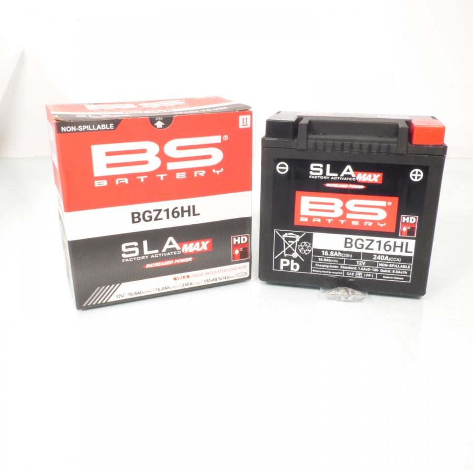 Batterie SLA BS Battery pour moto BGZ16HL / YGZ16HL Neuf