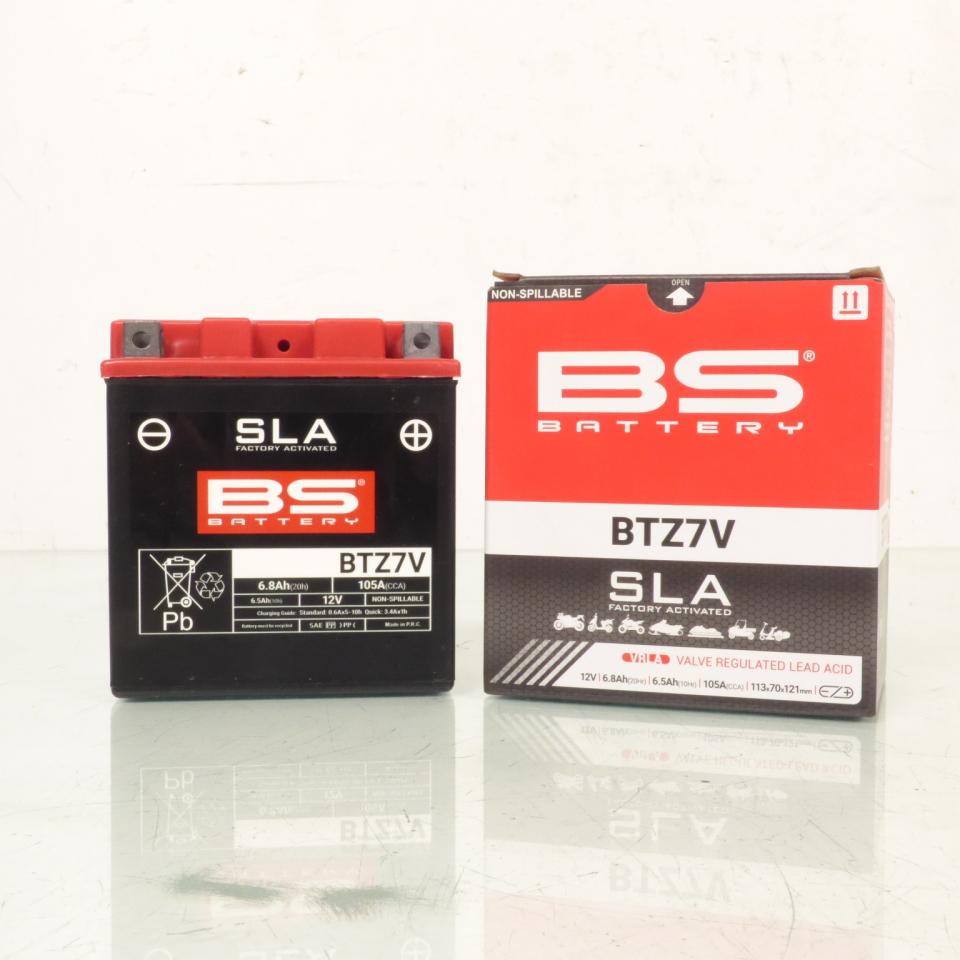 Batterie SLA YTZ7V BS Battery pour scooter Yamaha 125 N-MAX 2015-2025 12V 6.8Ah
