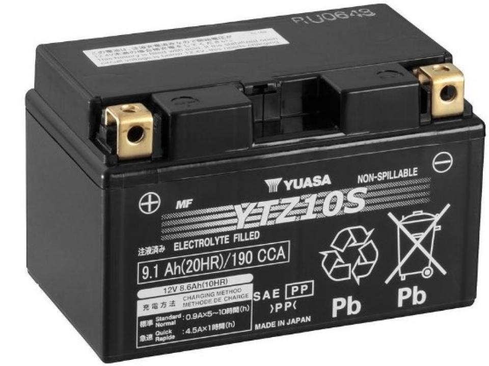 Batterie Yuasa pour Moto Honda 954 Cbr Rr Fireblade 2002 à 2003 YTZ10-S / 12V 8Ah Neuf