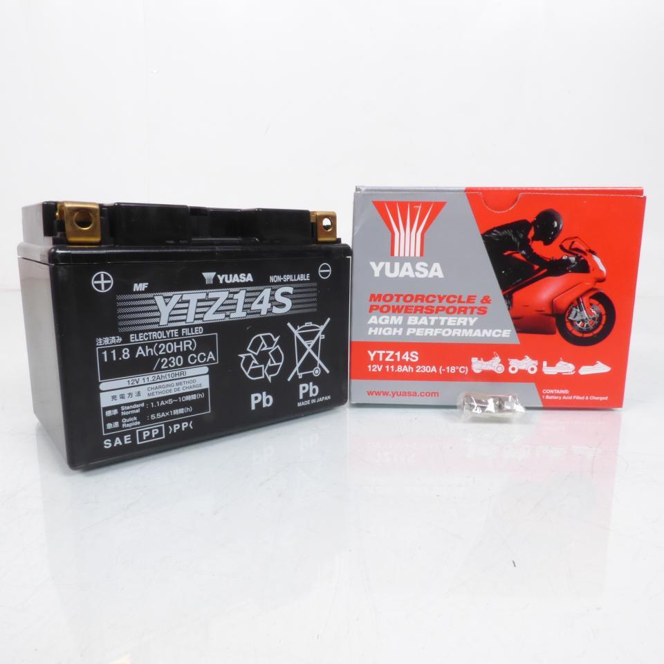 Batterie SLA Yuasa pour Moto Kawasaki 1400 Gtr Abs 2015 à 2018 YTZ14-S / 12V 11.2Ah Neuf
