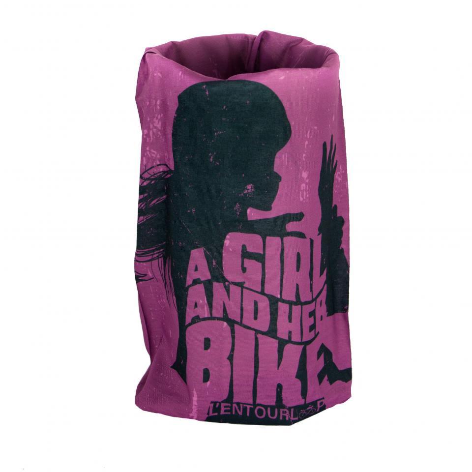 Tour de cou pour moto L'Entourloop Motorcycle Her Bike coloris violet 100% polyester