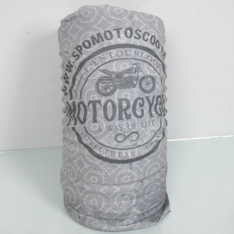 Tour de cou pour moto L'Entourloop & SPO pour motorcycle Patch coloris gris 100% polyester
