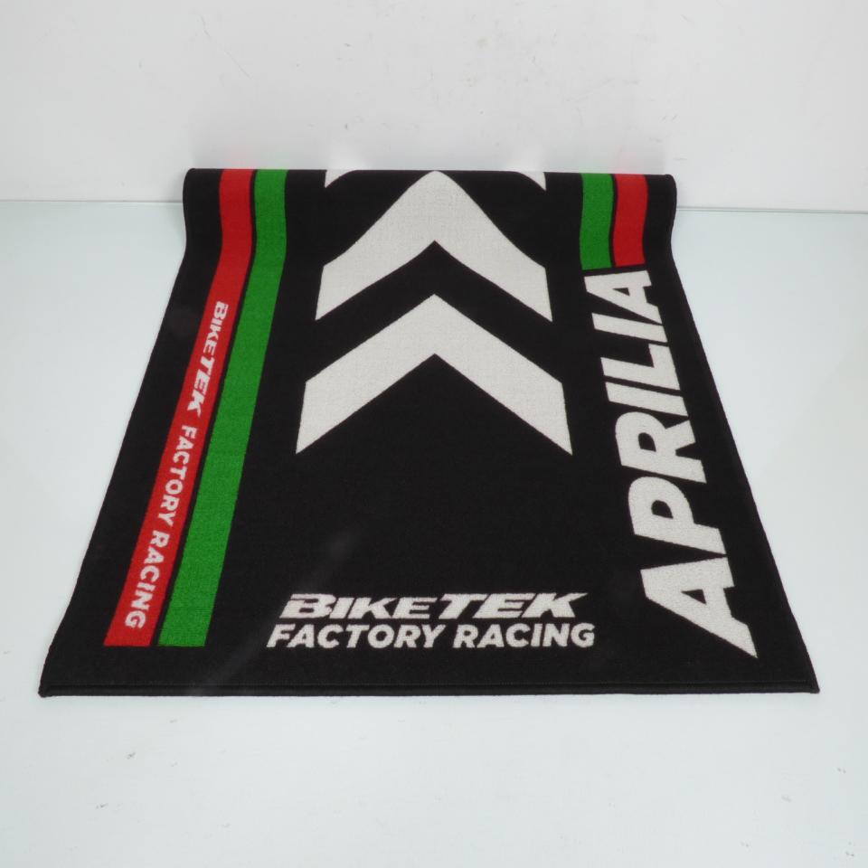 Tapis environnemental Biketek Garage Mat noir blanc vert rouge pour moto Aprilia Neuf